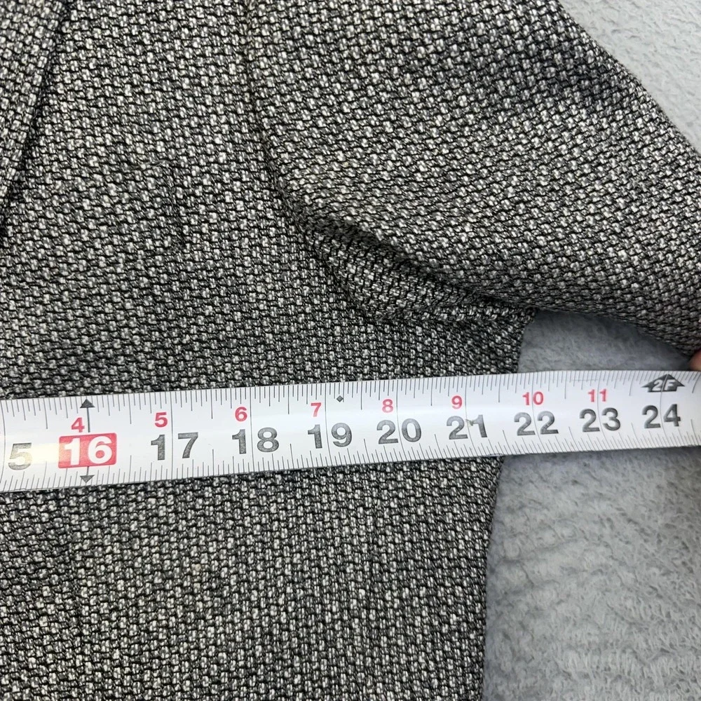 Vintage Christian Dior Sport Coat Blazer Mens 42R Gray Wool Silk Tweed Check‎